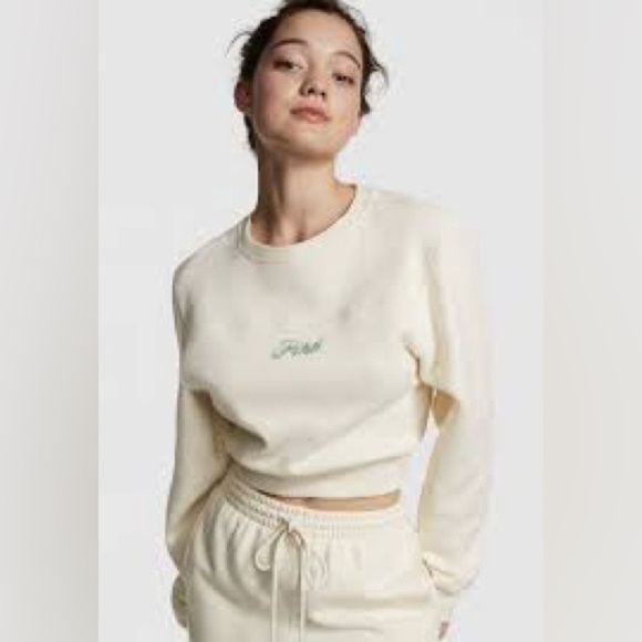 PINK Victoria's Secret Sweaters - PINK Cropped Crewneck